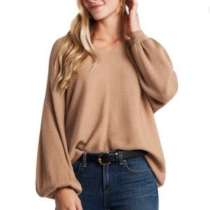 1. STATE BALLOON SLEEVE SWEATER CAMEL - XL